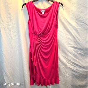 Dress Barn Pink Slinky Stretch Knit Dress size 8